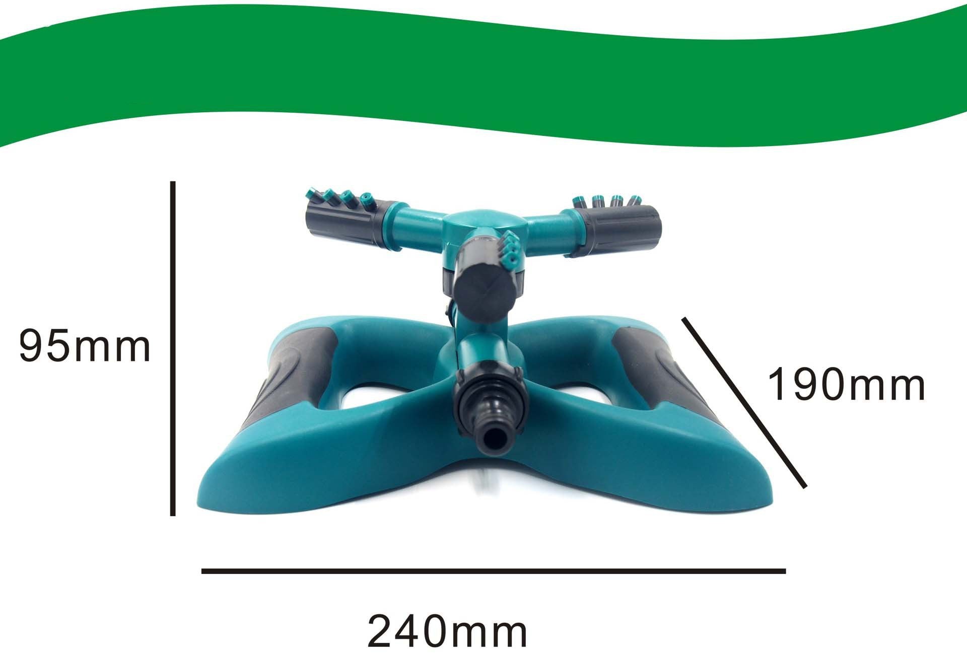 Bridge-style lawn sprinkler for effective irrigation, perfect for maintaining lush grass.