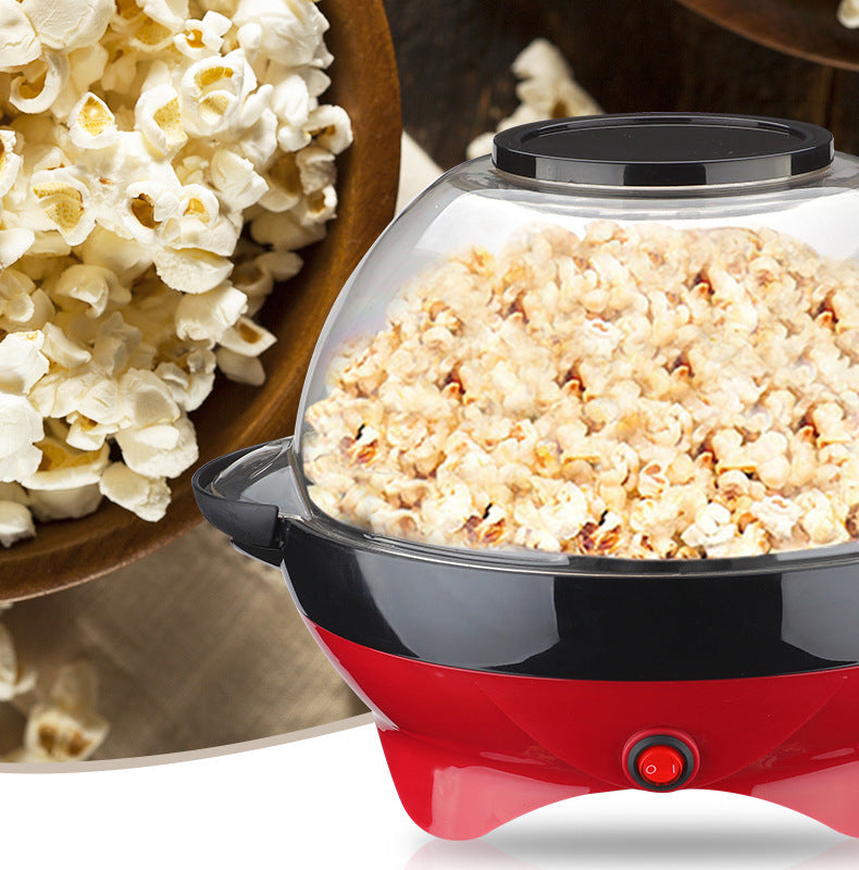 Electric popcorn popper machine with a modern design, ideal for creating delicious popcorn in minutes.