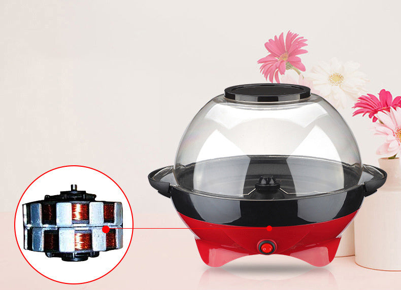 Compact electric popcorn popper, featuring an easy-to-use design for perfect popcorn every time.