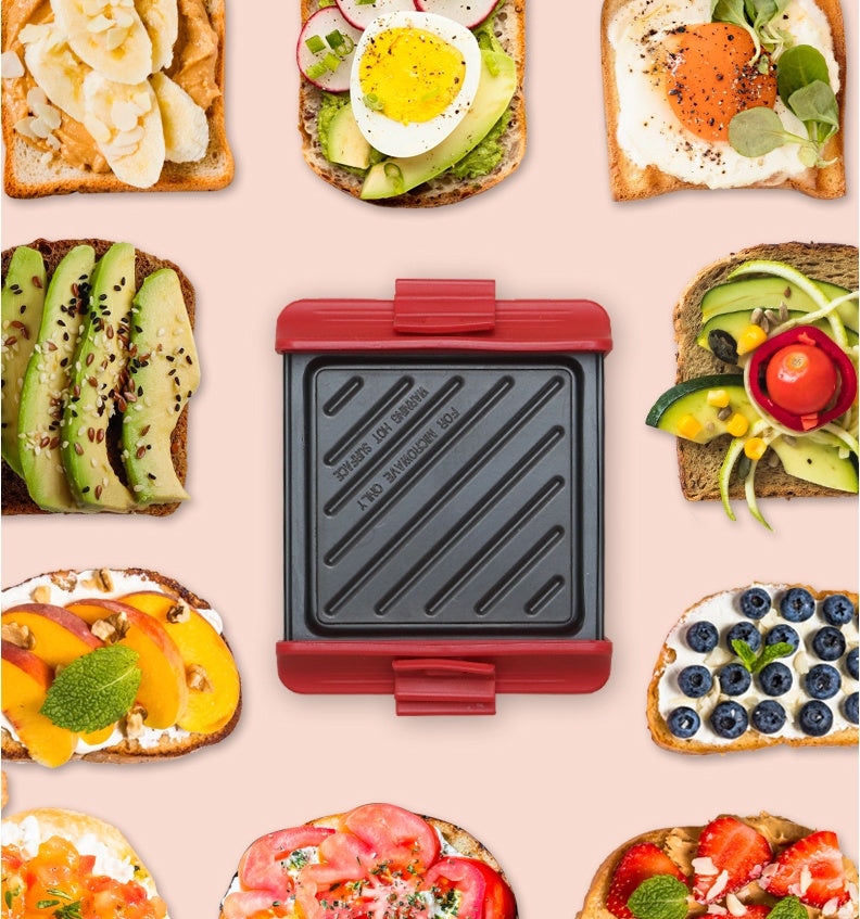 Reversible double-sided grill pan, perfect for multi-purpose cooking, grilling, and searing on both sides.