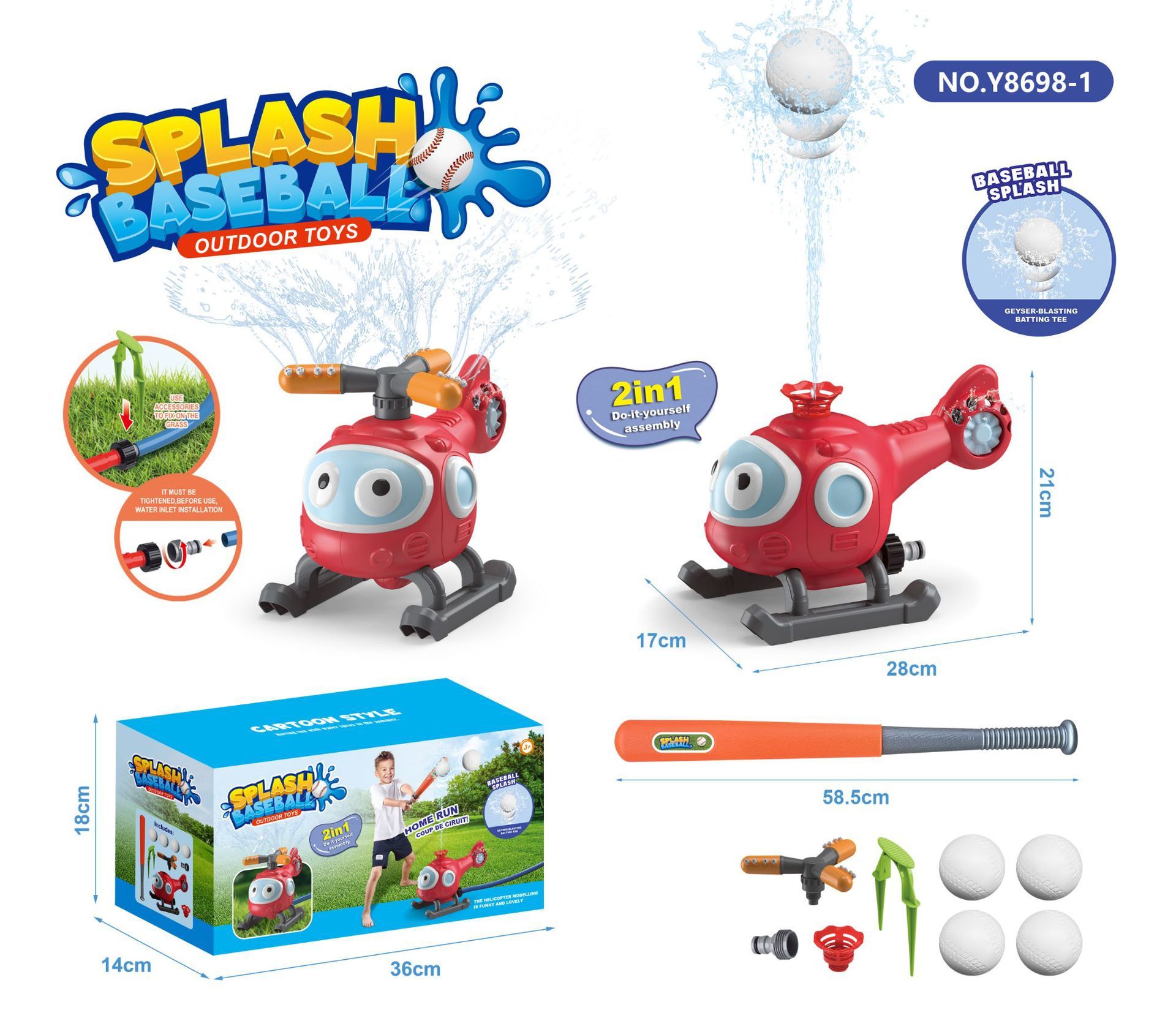 Outdoor water spray sprinkler with multiple settings, providing effective and even irrigation for maintaining lush and healthy plants.