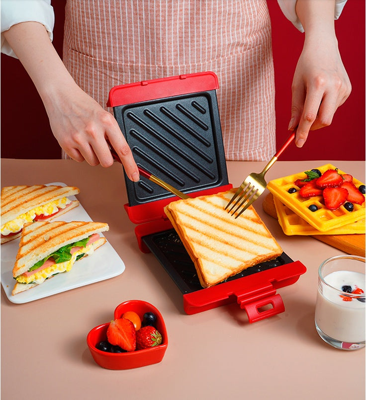 Multi-functional double-sided grill pan, designed for versatile use, offering two cooking surfaces in one.