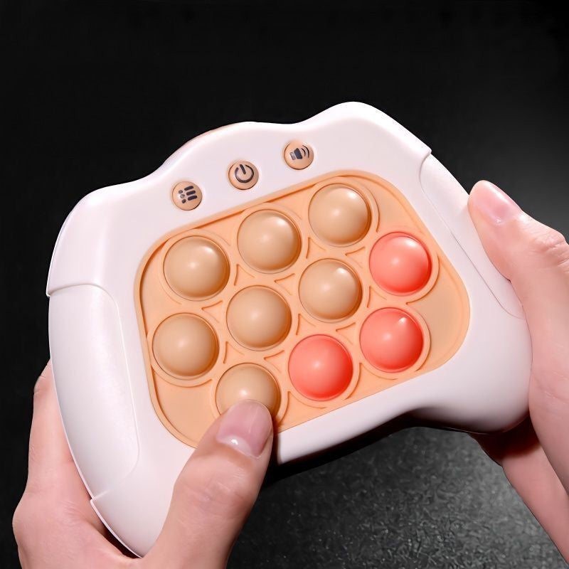 Push popper fidget toy, designed for stress relief and sensory stimulation, featuring a fun popping action.