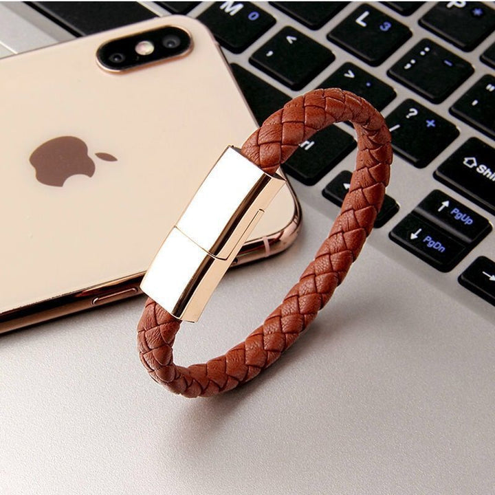 Multifunctional charging bracelet, offering a convenient way to charge your devices with a wearable design.