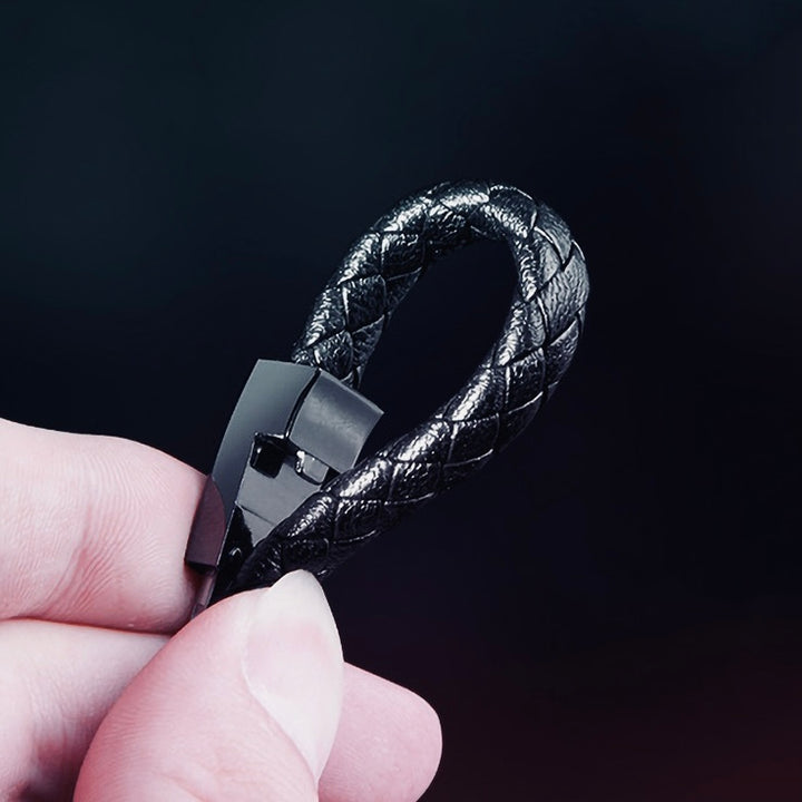 Fashionable charging bracelet, perfect for keeping your devices charged while on the move.
