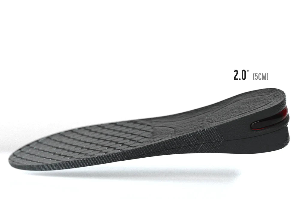 Ergonomic sole booster, designed to elevate your height and offer superior foot comfort.